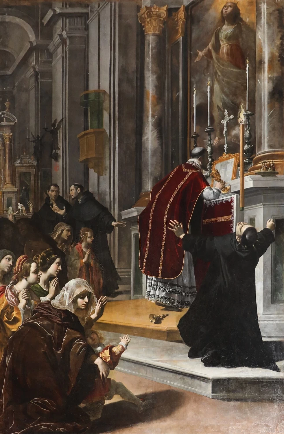 Miracolo del cero del beato Gioacchino Piccolomini - basilica di San Clemente in Santa Maria dei Servi